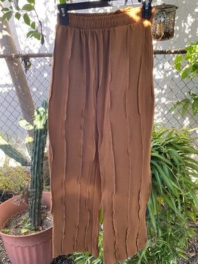 KYOYO Rust Brown Drawstring Sweatpants